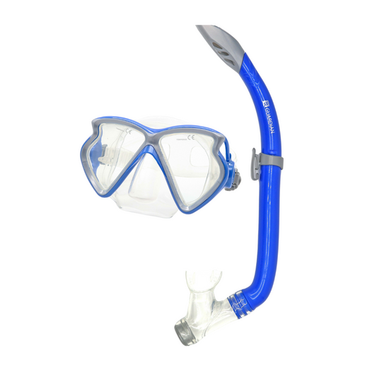 Combos CANCUN Adult Semi Dry Combo BLUE CLEAR GUARDIAN WATER SPORTS Snorkeling, Scuba Diving, Swimming, Professional Gear, Marine Grade. Ocean, Sea