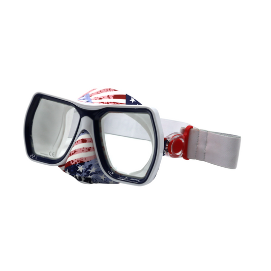 MASK SEPARATES MONTEREY Adult Mask USA USA CLEAR GUARDIAN WATER SPORTS Snorkeling, Scuba Diving, Swimming, Professional Gear, Marine Grade. Ocean, Sea