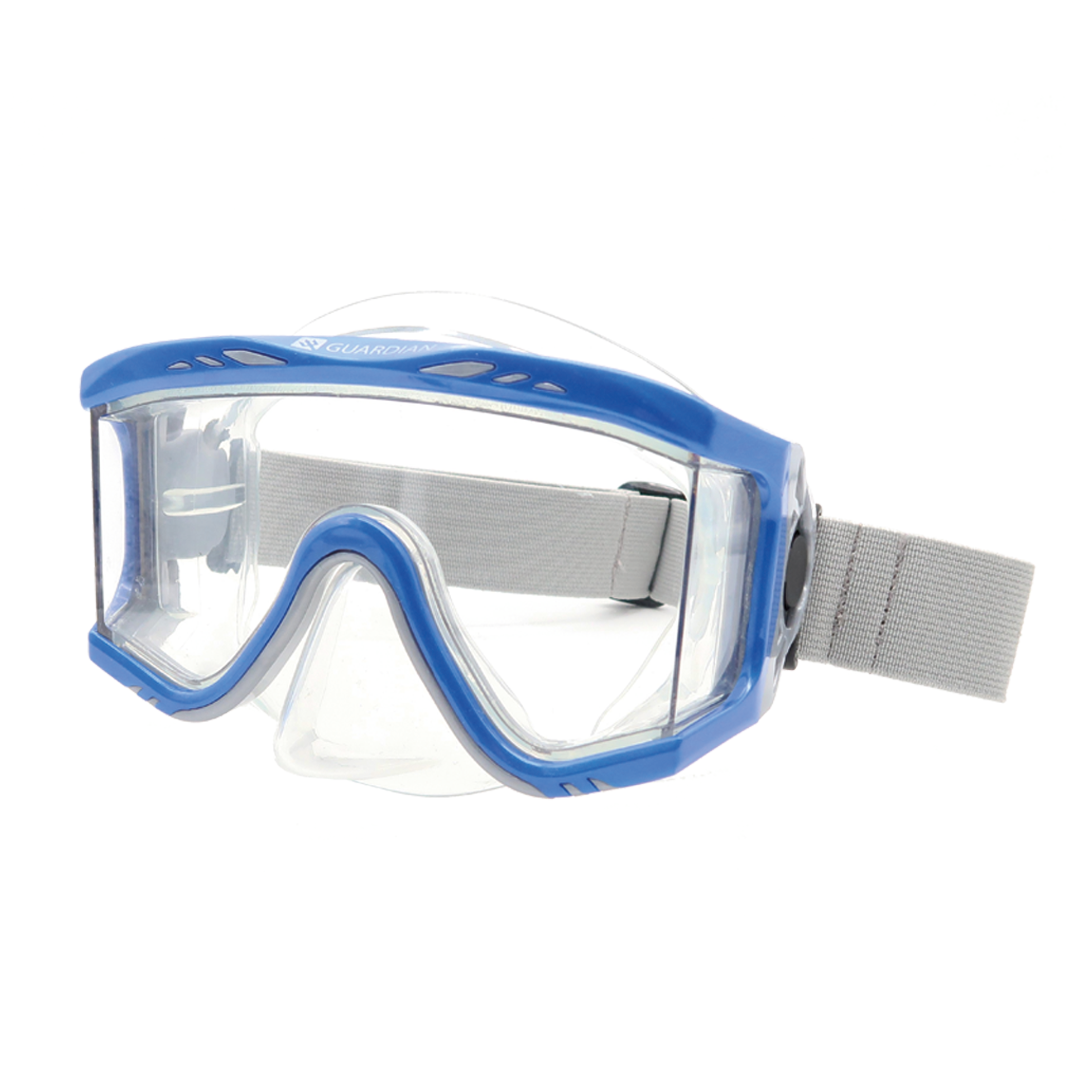 MASK SEPARATES SEAVUE PC Adult Mask BLUE SILVER CLEAR GUARDIAN WATER SPORTS Snorkeling, Scuba Diving, Swimming, Professional Gear, Marine Grade. Ocean, Sea