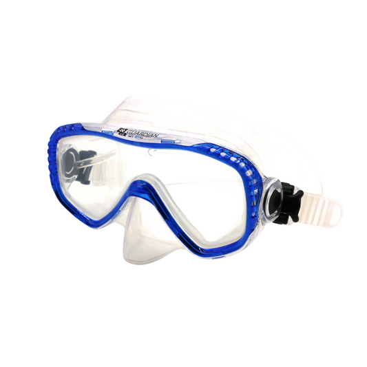 Swim Mask MIRAMAR Adult Mask Blue GUARDIAN WATER SPORTS Snorkeling, Scuba Diving, Swimming, Professional Gear, Marine Grade. Ocean, Sea