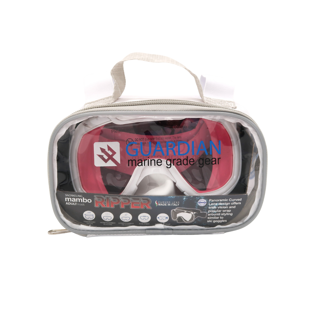 Mambo Ripper Snorkel Mask Pink Pack  - Guardian Water Sports 145