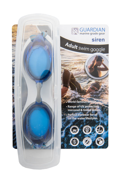 Adult Swim Googles - Siren Adult Goggle Blue Lens Blue - Guardian Water Sports 264