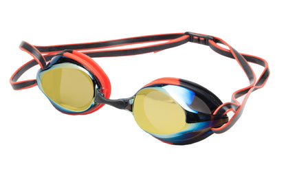 Adult Swim Googles - Siren Adult Goggle Mirrored Lens Red Black - Guardian Water Sports 260