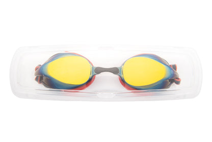 Adult Swim Googles - Siren Adult Goggle Mirrored Lens Red Black Case - Guardian Water Sports 262