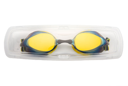 Adult Swim Googles - Siren Adult Goggle Mirrored Lens Yellow Black - Guardian Water Sports 259